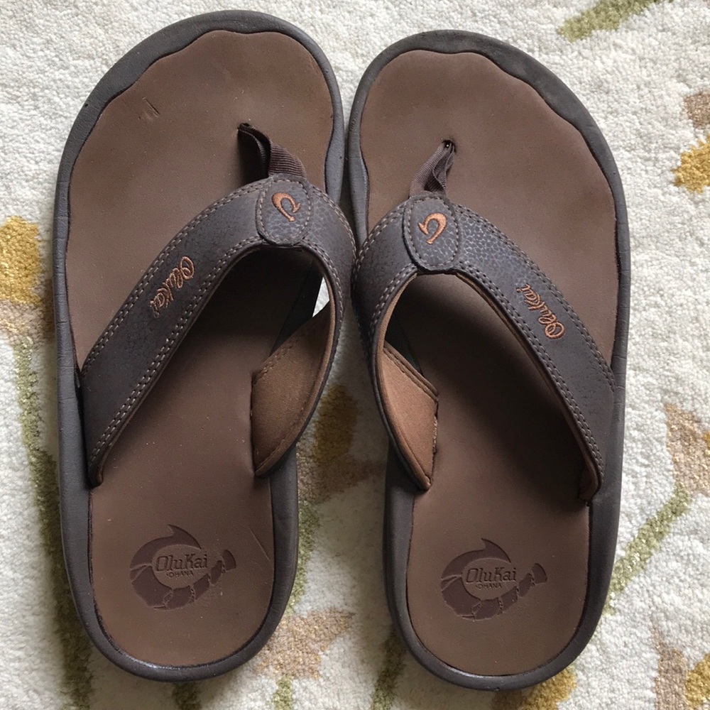 OluKai Obama Men’s Flip Flop size 8